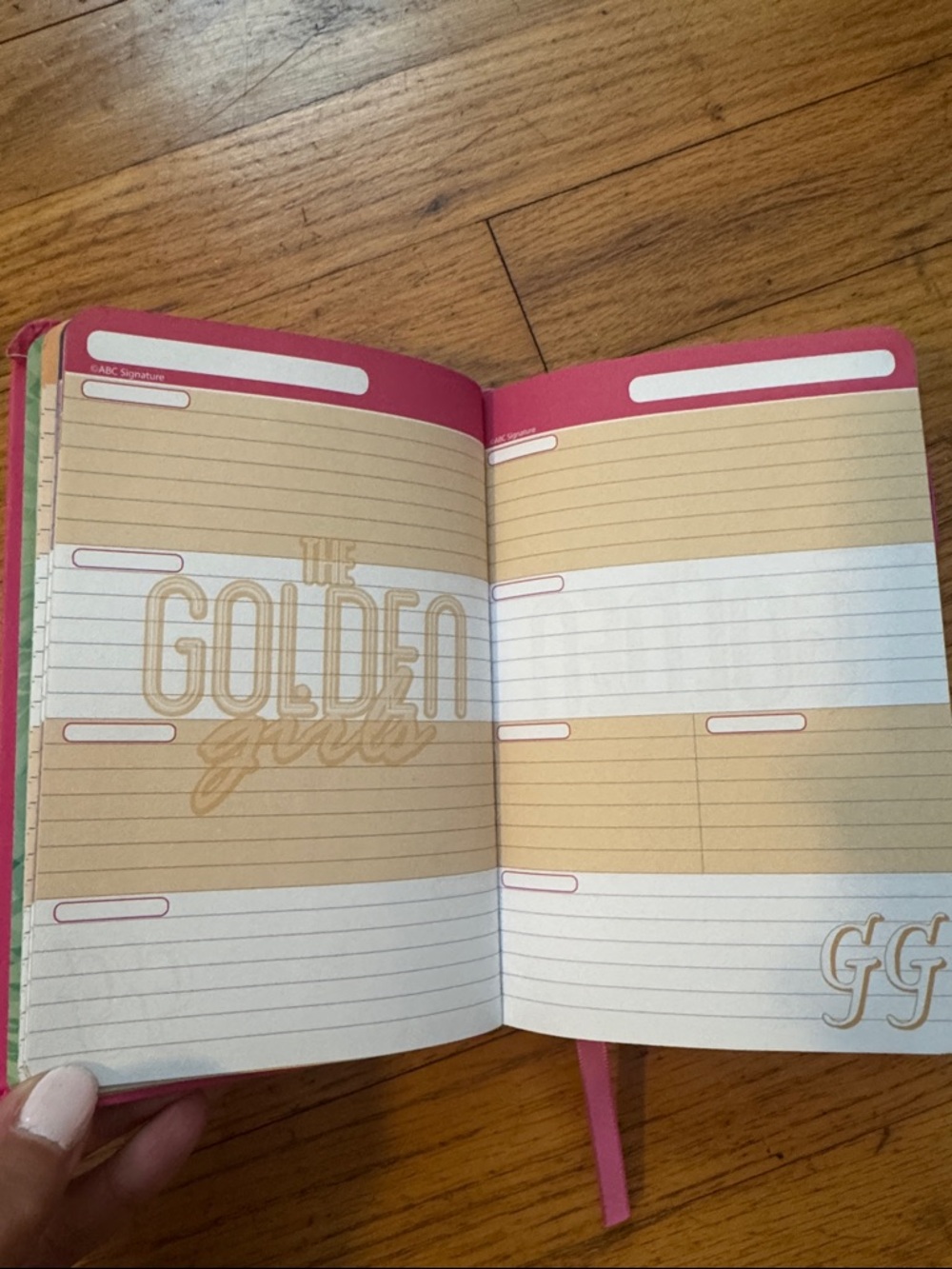 NWT! Golden Girls Pink Notebook & Tropical Notepad Set - Picture 6 of 6